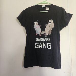 Black garbage gang t-shirt size small
